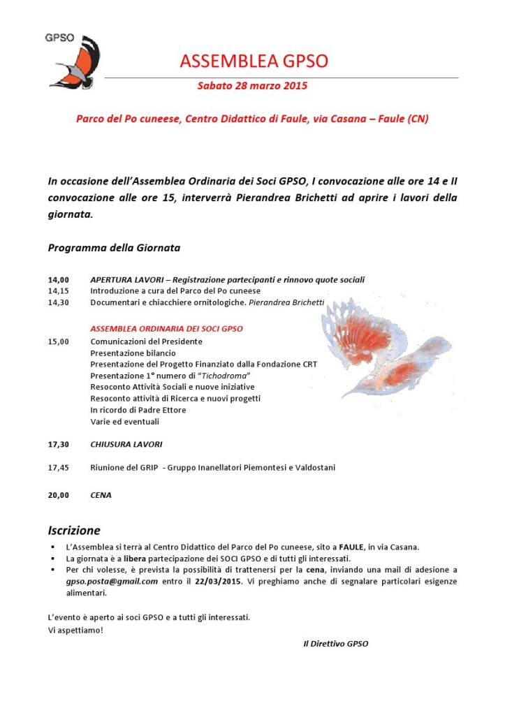 Programma  Assemblea 2015